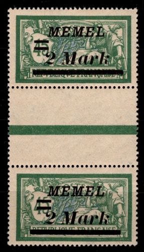 Memel 88 VI postfrisch im Rand etwas fleckig #OK630