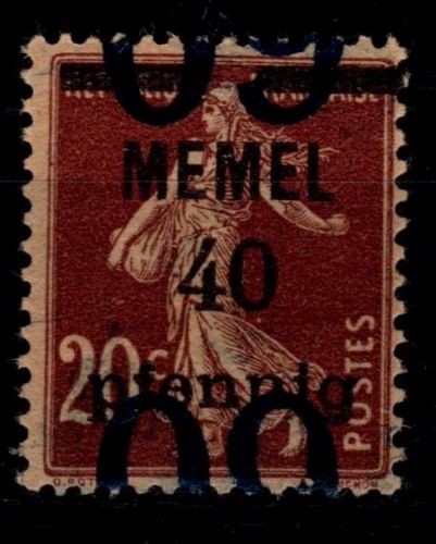 Memel 35 K V mit Falz #OK636