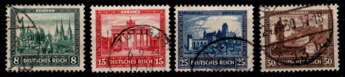 Deutsches Reich 450-453 gestempelt #ON608