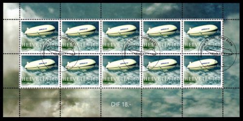 Schweiz Kleinbogen 1879 gestempelt #ON702