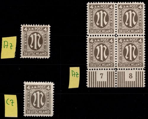 Alliierte Besetzung Bizone 18 A z, C z postfrisch LOT #ON759