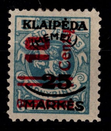 Memel 230 III mit Falz #OK669