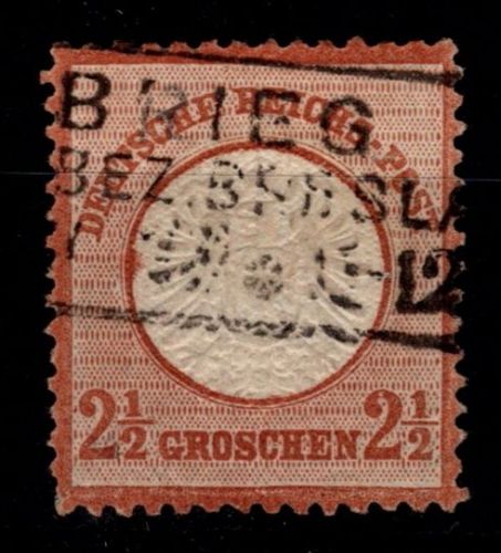 Deutsches Reich 21 a gestempelt geprüft Sommer BPP, Zahnmängel #OK681