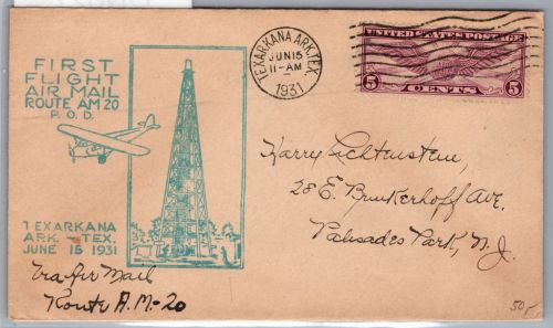 USA Erstflug 321 auf Brief 15. Juni 1931 #ON827