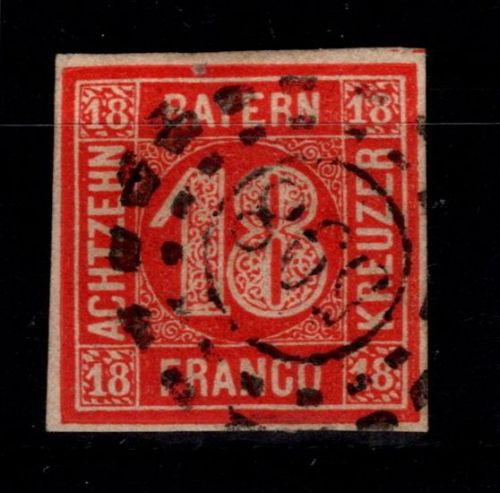 Bayern 19 gestempelt in einwandfreier Erhaltung #OK727