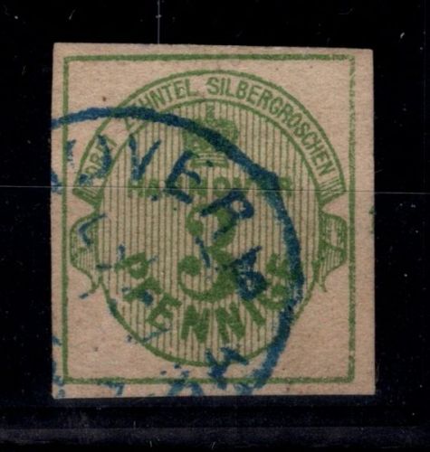 Hannover 20 gestempelt mit Reihenzähler, Attest Jäschke #OO402