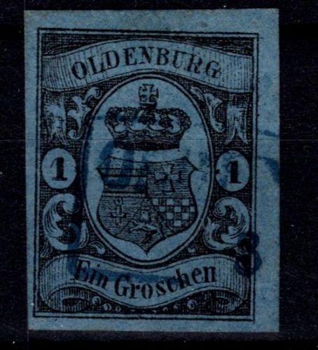 Oldenburg 6 a gestempelt geprüft Stegmüller BPP, tadellos #OO443
