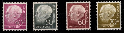 BRD Bund 188, 189, 190, 191 mit Falz #ON911