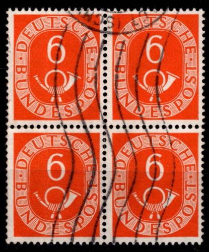 BRD 126 gestempelt im 4er Block #ON919