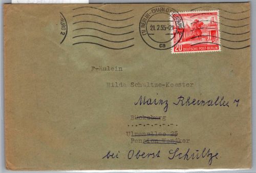 Berlin 116 auf Brief Einzelfrankatur #ON989