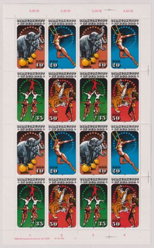 DDR ZD-Bogen 2983-2986 postfrisch mit DV 2 #OO241