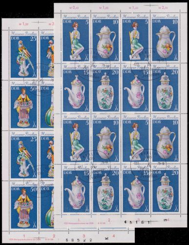 DDR ZD-Bogen I 2464-67, 2468-71 gestempelt ESST mit DV 1 #OO294