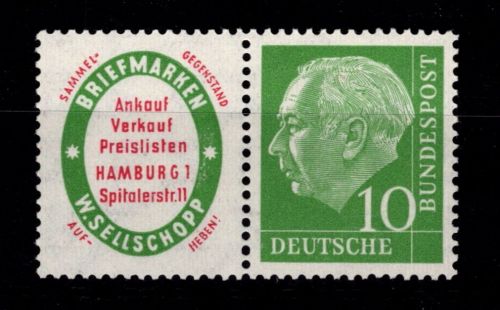 BRD Bund Zusammendrucke W 4 postfrisch #OO607