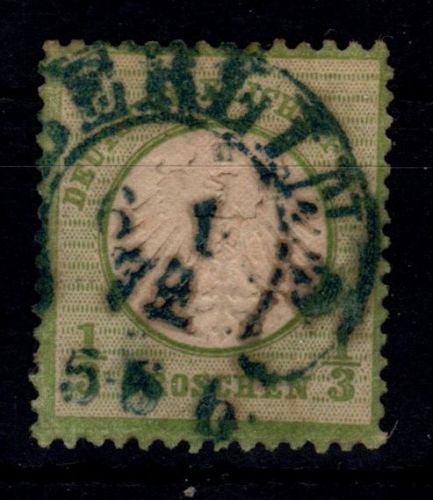 Deutsches Reich 2 gestempelt Frühes Datum, Hufeisenstempel, Befund Sommer #OO698