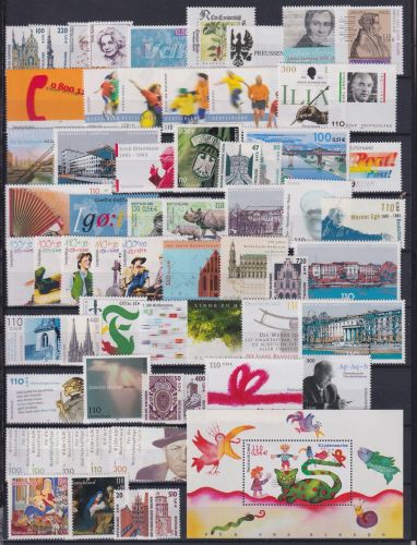 BRD Jahrgang 2001 postfrisch nicht komplett #OK307