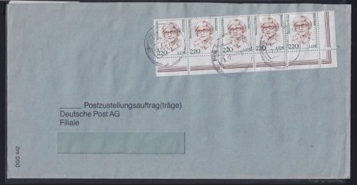 BRD Bund 2158 auf Brief Postzustellungsauftrag #OP189