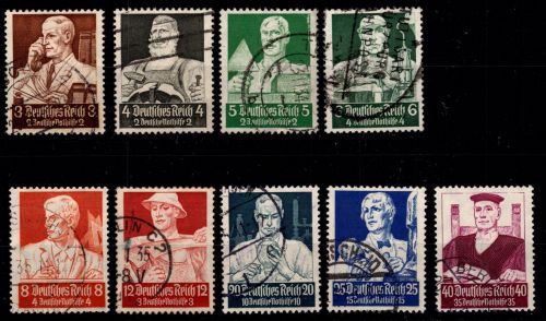Deutsches Reich 556-564 gestempelt #OQ009