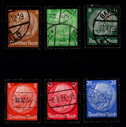 Deutsches Reich 548-553 gestempelt #OQ012