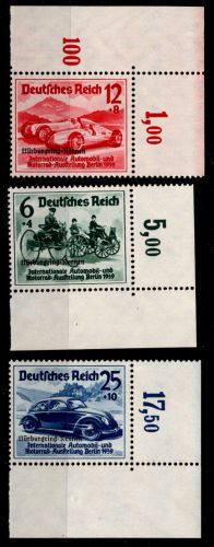 Deutsches Reich 695-697 postfrisch Eckrand ungefaltet #OQ177