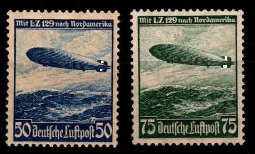 Deutsches Reich 606-607 ohne Gummi #OQ245