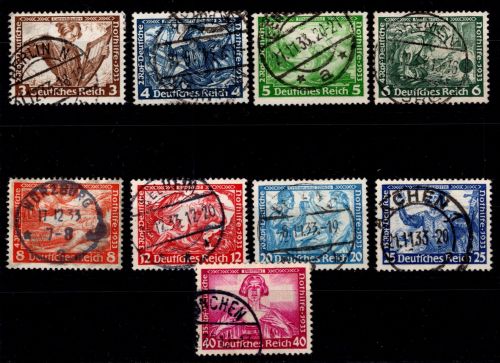 Deutsches Reich 499-507 gestempelt