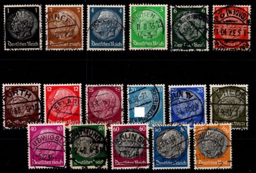 Deutsches Reich 512-526 gestempelt zumeist Vollstempel #OQ412