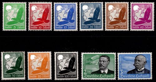 Deutsches Reich 529-539 postfrisch wichtige Werte geprüft Schlegel BPP #OQ413