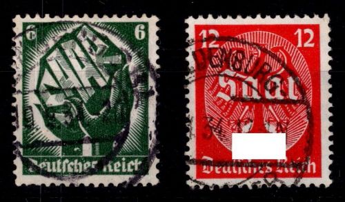Deutsches Reich 544-545 gestempelt