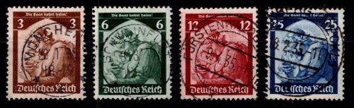 Deutsches Reich 565-568 gestempelt mit Vollstempel #OQ436