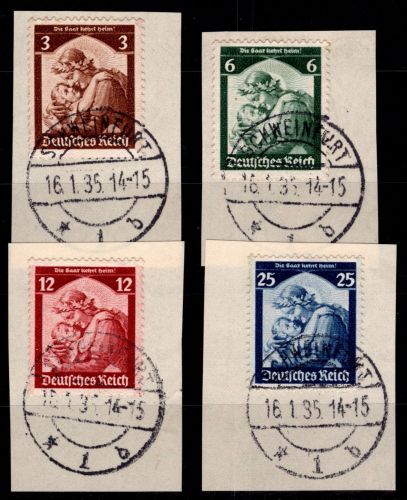 Deutsches Reich 565-568 gestempelt