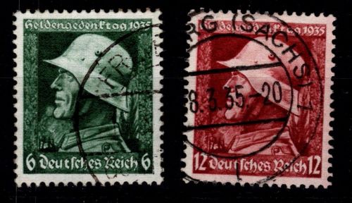 Deutsches Reich 569-570 y gestempelt #OQ441