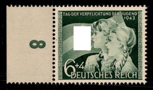 Deutsches Reich 843 postfrisch vom Unterrand #OQ810