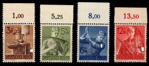 Deutsches Reich 850-853 postfrisch vom Oberrand #OQ815