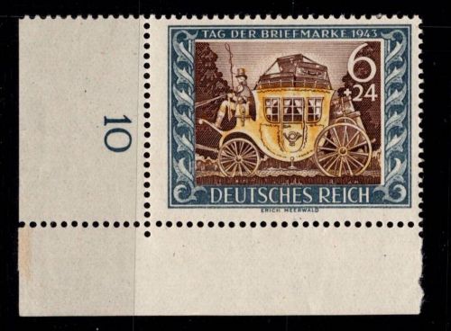 Deutsches Reich 828 postfrisch vom Eckrand #OQ829