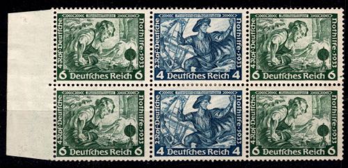 Deutsches Reich W48 (2x) mit Falz #OQ906