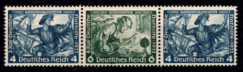 Deutsches Reich W50 mit Falz kleine Anhaftung #OQ914