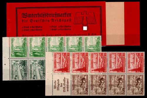 Deutsches Reich HBl. 109-110 postfrisch mit Karton ohne Klammer #OR201