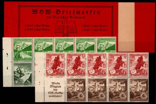 Deutsches Reich HBl. 111-112 postfrisch mit Karton ohne Klammer #OR203