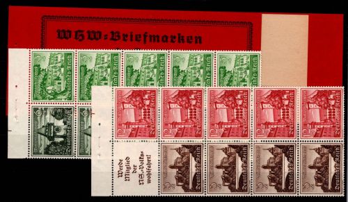 Deutsches Reich HBl.113-114 postfrisch mit Karton ohne Klammer #OR205