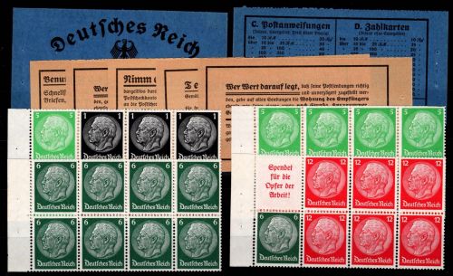 Deutsches Reich HBl. 81-84 postfrisch mit Karton ohne Klammer #OR209