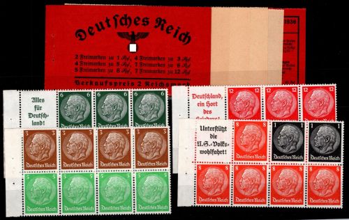 Deutsches Reich HBl. 85-88 postfrisch mit Karton ohne Klammer #OR211