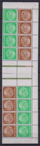 Deutsches Reich MHB 38/39 postfrisch Bogenteil allerdings angetrennt #OR212