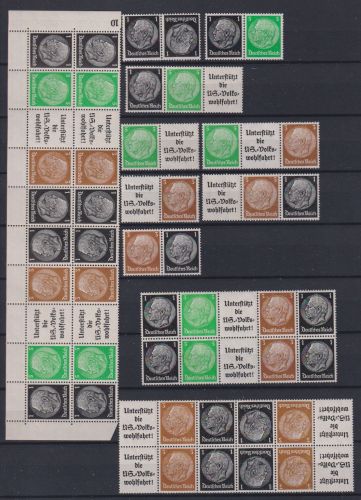Deutsches Reich KZ 21-WK5 postfrisch Einheitgeber I komplett #OR304