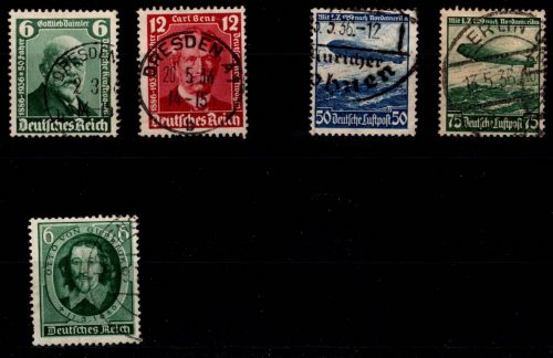 Deutsches Reich 604-608 gestempelt #OP762