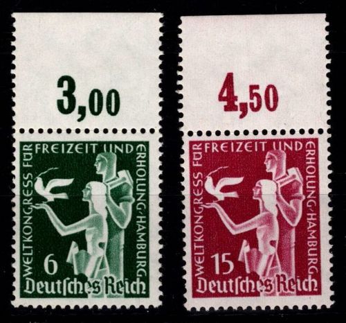 Deutsches Reich 622-623 P OR postfrisch vom Oberrand #OQ512