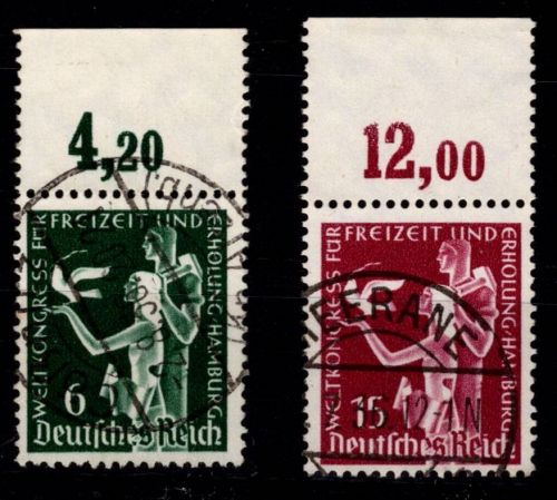 Deutsches Reich 622-623 P OR gestempelt mit zentrischem Stempel #OQ514