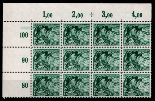 Deutsches Reich 684 x postfrisch als 12er Block vom Eckrand #OQ582
