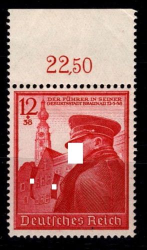 Deutsches Reich 691 postfrisch vom Oberrand gefaltet #OQ597