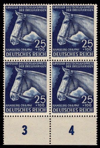 Deutsches Reich 779 postfrisch als 4er Block vom Unterrand #OQ705