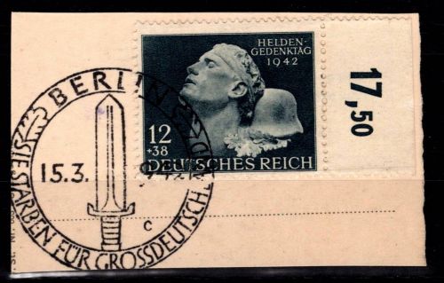 Deutsches Reich 812 gestempelt auf Briefstück mit Vollstempel #OQ733